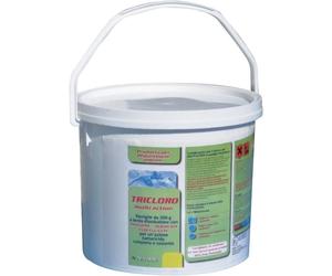 New Plast 0961-TRICLORO-in Pastiglie da 200gr per Piscina, Formula 5 Azioni, 5kg