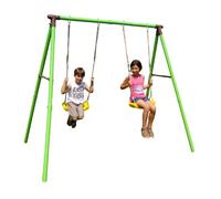 New Plast Altalena da Giardino in Metallo Doppia Seduta Altezza massima 205 cm - AG200 10250DX Rondine
