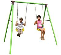 New Plast Altalena da Giardino in Metallo Doppia Seduta Altezza massima 205 cm - AG200 10250DX Rondine