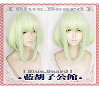 New PROMARE Mad Burnish Lio Fotia 35cm Gradient Short Straight Resistente al calore Capelli sintetici Parrucca cosplay anime + Cappellino parrucca
