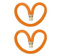 New Queue Divider VIP Stanchion Rope,60 100 150 200 250 300 Cm Crowd Control Barrier Rope, for Opening Ceremony/Concert Venues(Orange,2.5m/8.2ft/98.4inch)