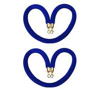 New Queue Divider VIP Stanchion Rope,60 100 150 200 250 300 Cm Crowd Control Barrier Rope, for Opening Ceremony/Concert Venues(Blue,0.9m/3ft/36inch)
