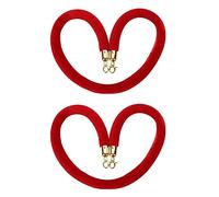 New Queue Divider VIP Stanchion Rope,60 100 150 200 250 300 Cm Crowd Control Barrier Rope, for Opening Ceremony/Concert Venues(Red,1.5m/5ft/59inch)