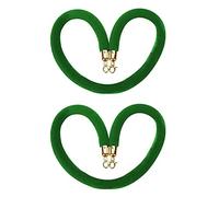 New Queue Divider VIP Stanchion Rope,60 100 150 200 250 300 Cm Crowd Control Barrier Rope, for Opening Ceremony/Concert Venues(Green,1.7m/5.6ft/67inch)