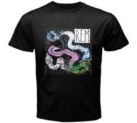 New R.E.M Band Recogning Logo Men's T-Shirt Black L