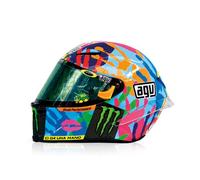 NEW RARE 1:5 Casco Helmet VALENTINO ROSSI Misano 2014 SPARK +Magazine