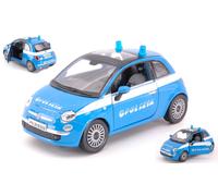 NEW RAY 1/24 FIAT 500 POLIZIA MODELLISMO MODELLINO STATICO DIECAST