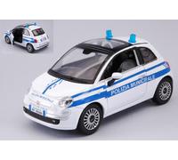 NEW RAY 1/24 FIAT NUOVA 500 POLIZIA MUNICIPALE MODELLINO STATICO DIECAST