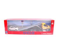 NEW RAY 1/43 CARRO ATTREZZI NEWRAY IVECO DAILY FIAT CINQUECENTO MODELLINO AUTO