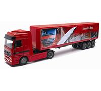 New Ray Camion da Collezione 1/43° Mercedes Benz, Rosso + rimorchio