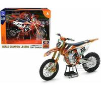 NEW-RAY MODELLINO MOTOCROSS 1:10 RED BULL KTM 450 SX-F 2018 RIDER TONY CAIROLI
