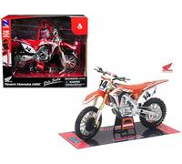 NEW-RAY MODELLINO MOTOCROSS 1:12 HRC HONDA CRF 450R RIDER COLE SEELY NO.14