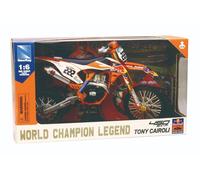 NEW-RAY MODELLINO MOTOCROSS 1:6 RED BULL KTM 450 SX-F 2018 RIDER TONY CAIROLI