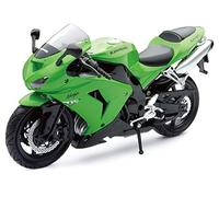 New-Ray S.R.L- NewRay 42443AS Moto 1:12 Newr Honda Cbr600/1000 42443I / Kawasaki ZX 10 R, Colore Verde/Nero, 846020