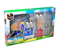 New Ray Set Ranch Fattoria Bambini Con Personaggio Animali Attrezzi Gioco