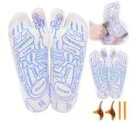 New Reflexology Socks Set, Acupressure Reflexology Socks with Massage Tool for Foot Pain Relief at Home (Color : 2*Women)