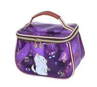 New Retro Vintage Vanity Bag, Makeup Bag Large Capacity Makeup Organizer for Women, Waterproof Transparent Toiletry Bag, Portable Skincare Storage Case, Ladies Travle Storage Case (F)