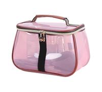 New Retro Vintage Vanity Bag, Makeup Bag Large Capacity Makeup Organizer for Women, Waterproof Transparent Toiletry Bag, Portable Skincare Storage Case, Ladies Travle Storage Case (G)
