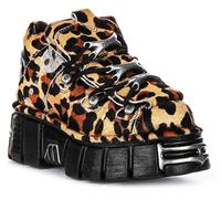 New Rock 106 Edgy Aesthetic Chunky Platform Scarpe Da Donna In Nero UK 4 - 12