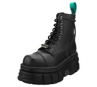 New Rock Combat Vegan Platform Boots Unisex - Nero - 38 EU