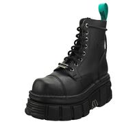 New Rock Combat Vegan Unisex Black Stivali Platform - 43 EU