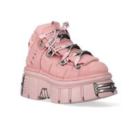 New Rock M-106-C153 Stivaletti Punk Gotici con Piattaforma Rosa Tower