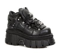 New Rock M.106-s29, Scarpe Stringate Brouge Unisex-Adulto, Nero (Negro 001), 43 EU