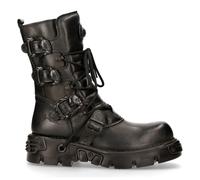 New Rock M.391 S.18 Nero Metallizzato Reactor Punk Goth Biker Stivali Unisex