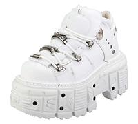 New Rock M-tank106-c1 Unisex White Scarpe Platform - 40 EU