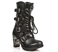 New Rock M.tr003-s1 - Stivali alti Donna, Nero (Negro 001), 39 EU