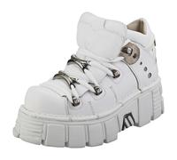 New Rock M106N-C27 Scarpe Platform in Pelle Bianca Unisex - 40 EU