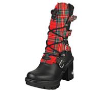 New Rock Neotrail M-neotyre05t-c1 Donna Tartan Black Stivali Cuneo - 38 EU