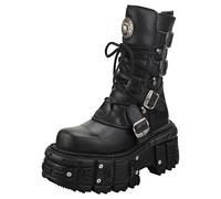 New Rock New Punk And Rock Unisex Black Stivali Platform - 41 EU
