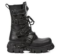 New Rock Nomada Black Uomo Stivali Nero EU47 Pelle