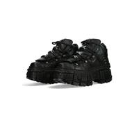 New Rock Stivaletto stringato 'Wall106-S12' nero, Taglia 38