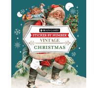 New Seasons Publi Brain Games - Sticker by Number - Vintage: Christm (Tascabile)