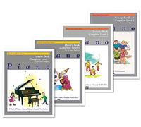 NEW SET! Alfred's Basic Piano Library: Complete Level 1 For the Later Beginner Books Set (4 Books) - Lesson Book, Theory Book, Technic Book, Notespeller Book