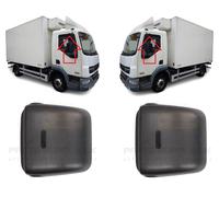 NEW Set Coppia Copertura Specchio Retrov. Wide Angle Per DAF LF45 2006-2013 Nera