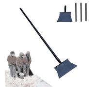 New Snow Shovel,Heavy Duty Driveway Ice Scraper,11"Wider Garden Flat Shovel Scraper with 48" Long Adjustable Handle,Multifunctional Cleaning Shovels Tool for Snow,Dirty,Driveway,Weed (B-1)