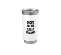 New Social Media Killed Romance Bicchiere termico in acciaio inox doppia parete