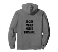 New Social Media Killed Romance Felpa con Cappuccio