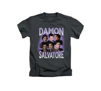 New Spirit Original Damon Salvatore Vampire Tee, Maglietta divertente unisex, Nero , L