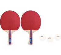 New Sport - Set da tennis da tavolo, 2 racchette, 3 palline in tasca