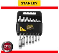 NEW - STANLEY FATMAX Set 7 chiavi combinate a cricchetto corte