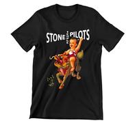 New Stone Temple Pilot Purple Black T Shirt Black XL