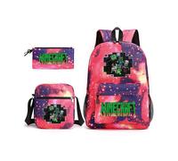 New style cartoon Stitch schoolbag three-piece elementary and middle school students backpack