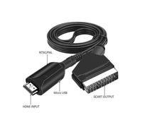 New Style Hdmi To Scart Cable 1 Meter Long Direct Connection Convenient Conversi