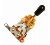 New Switch 3 Pos Toggle Dorato - Tip Nero - Commutatore per Chitarra LP, Sg