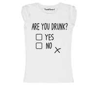 New T-Shirt Donna Fiammata Are You Drunk Funny Idea Regalo