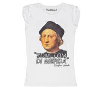 New T-Shirt Donna Fiammata Cit. Colombo Divertente Idea Regalo